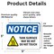 Signmission Hot Surface Sign, 3.5 in H x 5 in W, Vinyl Decal OS-2PACK-NS-D-35-L-18525 - alternate 3